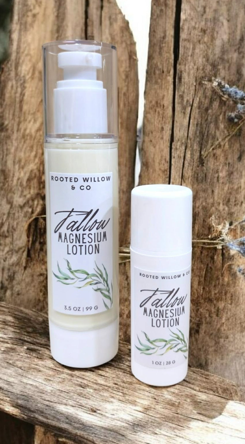 Magnesium Cream & Lotion | Tallow-Based Topical Magnesium Moisturizer