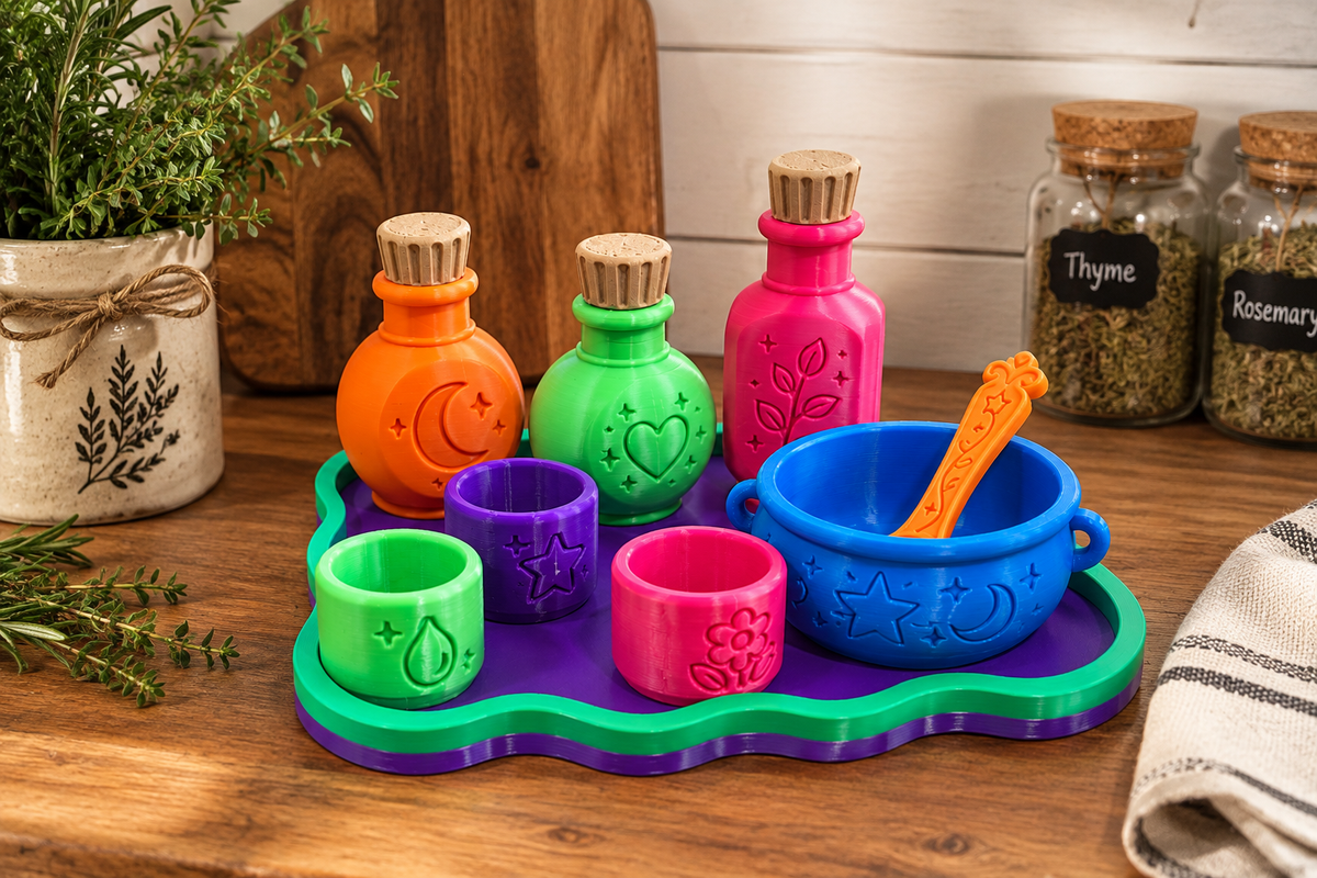 3D Printed Potion Sensory Kit – Pretend Play & Imaginative Sensory Set