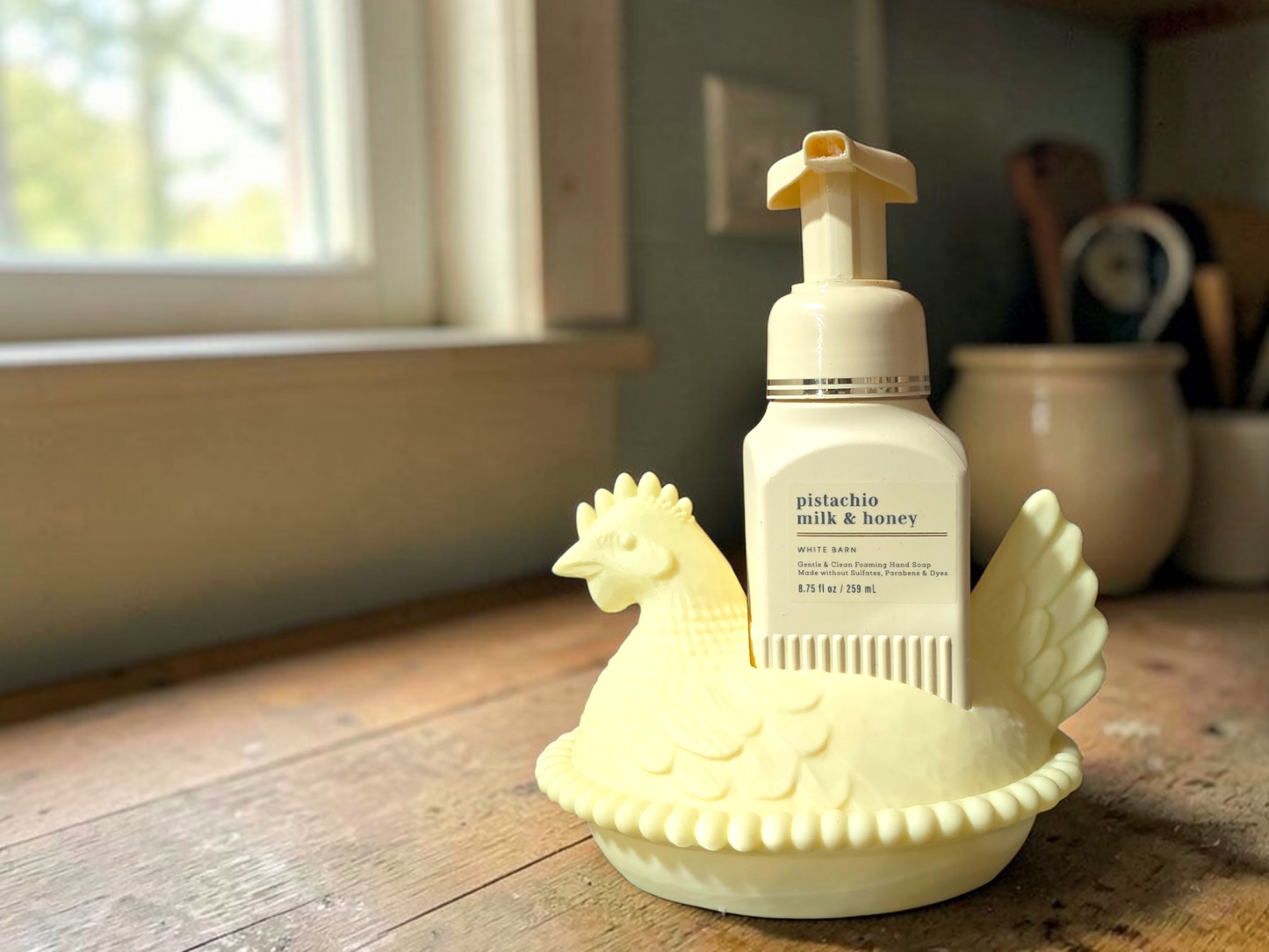 3D Printed Hen on Nest Holder for Scrub Daddy or Bath & Body Works Soap | Farmhouse Sink Organizer